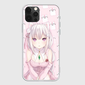 Чехол для iPhone 12 Pro Max с принтом Эмилия в Новосибирске, Силикон |  | anime | emilia | re zero | re: zero kara hajimeru isekai seikatsu | re: жизнь с нуля в альтернативном мире | неко | ре зеро | эмилия