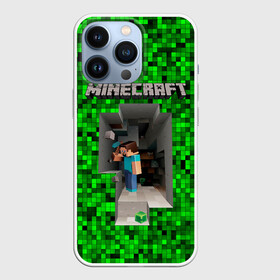Чехол для iPhone 13 Pro с принтом Minecraft в Новосибирске,  |  | minecraft | алекс | белый | блоки | ведьма | взрывчатка | визера | волк | гаст | добывать | дракон | зеленый куб | зомби | игра | крафт | крипер | кубики | лошадка | майн | майнкрафт | манкрафт | овечка | оцелот