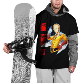 Накидка на куртку 3D с принтом Сайтама | One Punch Man в Новосибирске, 100% полиэстер |  | Тематика изображения на принте: anime | one punch man | аниме | анимэ | бэнг | ван панч мэн | ванпанчмен | генос | кинг | сайтама | соник | супер герой | торнадо | уан панч мен