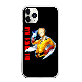 Чехол для iPhone 11 Pro матовый с принтом Сайтама One Punch Man в Новосибирске, Силикон |  | anime | one punch man | аниме | анимэ | бэнг | ван панч мэн | ванпанчмен | генос | кинг | сайтама | соник | супер герой | торнадо | уан панч мен