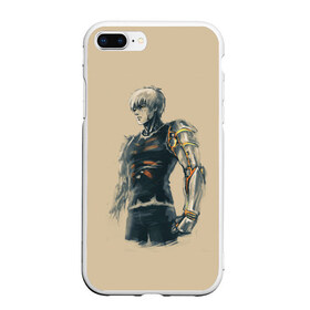 Чехол для iPhone 7Plus/8 Plus матовый с принтом Генос One Punch Man в Новосибирске, Силикон | Область печати: задняя сторона чехла, без боковых панелей | anime | one punch man | аниме | анимэ | бэнг | ван панч мэн | ванпанчмен | генос | кинг | сайтама | соник | супер герой | торнадо | уан панч мен