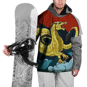 Накидка на куртку 3D с принтом Китайский дракон в Новосибирске, 100% полиэстер |  | дракон | китайский дракон
