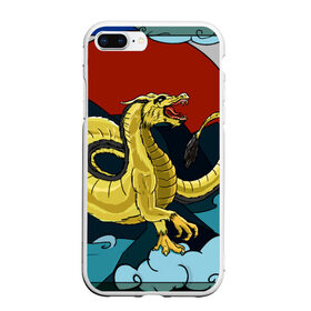 Чехол для iPhone 7Plus/8 Plus матовый с принтом Китайский дракон в Новосибирске, Силикон | Область печати: задняя сторона чехла, без боковых панелей | дракон | китайский дракон