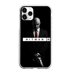 Чехол для iPhone 11 Pro матовый с принтом Hitman 3 в Новосибирске, Силикон |  | hitman | hitman 3 | hitman iii | красный | надпись | хитман | хитман 3