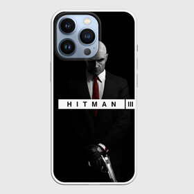 Чехол для iPhone 13 Pro с принтом Hitman 3 в Новосибирске,  |  | hitman | hitman 3 | hitman iii | красный | надпись | хитман | хитман 3