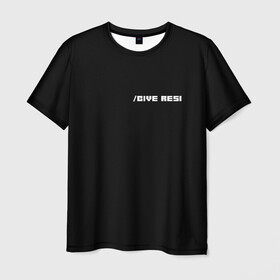 Мужская футболка 3D с принтом / GIVE RESI (/дай ресы) в Новосибирске, 100% полиэфир | прямой крой, круглый вырез горловины, длина до линии бедер | дай ресы | комманды майнкрафт | манйкрафт | мем | мемные надписи
