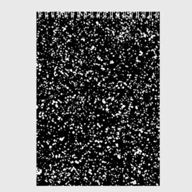 Скетчбук с принтом Черно- белое в Новосибирске, 100% бумага
 | 48 листов, плотность листов — 100 г/м2, плотность картонной обложки — 250 г/м2. Листы скреплены сверху удобной пружинной спиралью | капли | краска | кружочки | минимализм | точки