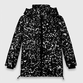 Женская зимняя куртка 3D с принтом Черно- белое в Новосибирске, верх — 100% полиэстер; подкладка — 100% полиэстер; утеплитель — 100% полиэстер | длина ниже бедра, силуэт Оверсайз. Есть воротник-стойка, отстегивающийся капюшон и ветрозащитная планка. 

Боковые карманы с листочкой на кнопках и внутренний карман на молнии | капли | краска | кружочки | минимализм | точки