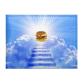 Обложка для студенческого билета с принтом Райский бургер в Новосибирске, натуральная кожа | Размер: 11*8 см; Печать на всей внешней стороне | food | hamburger | hot dog | ангел | блики | булка | булочка | бургер | бутерброд | вкусняшки | гамбургер | еда | котлета | лестница | лучи | небесный | небо | обжора | облака | пейзаж | природа | рай | сендвич