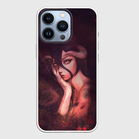 Чехол для iPhone 13 Pro с принтом ALBEDO SADNESS в Новосибирске,  |  | Тематика изображения на принте: albedo | overlord | альбедо | владыка | оверлорд | повелитель | суккуб