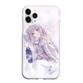 Чехол для iPhone 11 Pro Max матовый с принтом Эмилия в Новосибирске, Силикон |  | anime | emilia | re zero | re: zero kara hajimeru isekai seikatsu | re: жизнь с нуля в альтернативном мире | ре зеро | эмилия