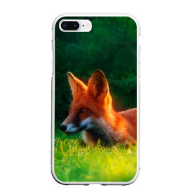 Чехол для iPhone 7Plus/8 Plus матовый с принтом Рыжая лиса в Новосибирске, Силикон | Область печати: задняя сторона чехла, без боковых панелей | Тематика изображения на принте: fox | foxy | животное | звери | лиса | лисенок | лисичка | милая | рыжая | фокс