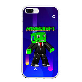 Чехол для iPhone 7Plus/8 Plus матовый с принтом Minecraft в Новосибирске, Силикон | Область печати: задняя сторона чехла, без боковых панелей | minecraft | алекс | белый | блоки | ведьма | взрывчатка | визера | волк | гаст | добывать | дракон | зеленый куб | зомби | игра | крафт | крипер | кубики | лошадка | майн | майнкрафт | манкрафт | овечка | оцелот