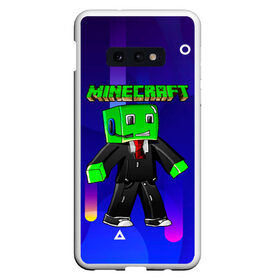 Чехол для Samsung S10E с принтом Minecraft в Новосибирске, Силикон | Область печати: задняя сторона чехла, без боковых панелей | minecraft | алекс | белый | блоки | ведьма | взрывчатка | визера | волк | гаст | добывать | дракон | зеленый куб | зомби | игра | крафт | крипер | кубики | лошадка | майн | майнкрафт | манкрафт | овечка | оцелот