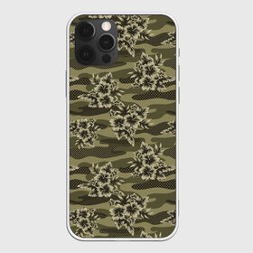Чехол для iPhone 12 Pro Max с принтом Камуфляж из цветов в Новосибирске, Силикон |  | 23 февраля | армия | военная | зелень | камуфляж | листья | маскировка | осень | охота | паттерн | рыбалка | солдат | текстуры