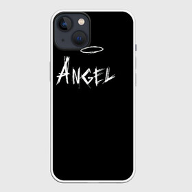Чехол для iPhone 13 с принтом ANGEL в Новосибирске,  |  | angel | angelos | archangel | graffiti | inscription | messenger | saint | ангел | ангелок | ангелос | ангелочек | архангел | вестник | графити | надпись | посланник | святой