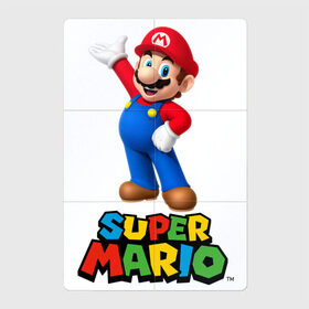 Магнитный плакат 2Х3 с принтом Super Mario в Новосибирске, Полимерный материал с магнитным слоем | 6 деталей размером 9*9 см | Тематика изображения на принте: видеоигра | игра | марио | персонаж
