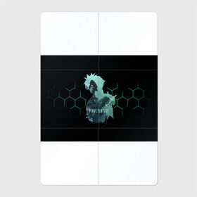 Магнитный плакат 2Х3 с принтом Final Fantasy VII Remake в Новосибирске, Полимерный материал с магнитным слоем | 6 деталей размером 9*9 см | final fantasy | final fantasy vii remake | герой | игра | компьютерная | подарок | ремейк | силуэт | синяя | узор | файнл фэнтези