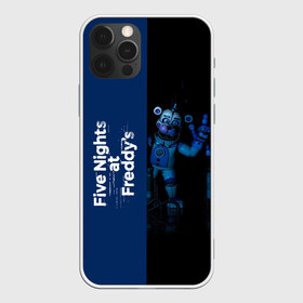 Чехол для iPhone 12 Pro Max с принтом Five Nights At Freddy в Новосибирске, Силикон |  | Тематика изображения на принте: 5 ночей с фредди | five nights at freddys | fnaf | игра | игрок | книга | логотип | пиццерия | подарок | половина | синий | страшилка | фнаф | фредди