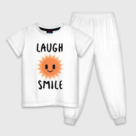 Детская пижама хлопок с принтом Солнышко в Новосибирске, 100% хлопок |  брюки и футболка прямого кроя, без карманов, на брюках мягкая резинка на поясе и по низу штанин
 | весна | жара | лето | маскот | минимализм | надпись