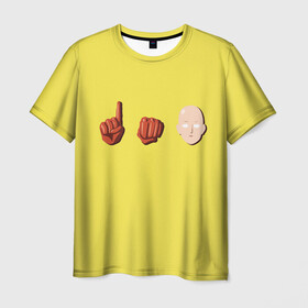 Мужская футболка 3D с принтом Сайтама | One Punch Man в Новосибирске, 100% полиэфир | прямой крой, круглый вырез горловины, длина до линии бедер | anime | one punch man | аниме | анимэ | бэнг | ван панч мэн | ванпанчмен | генос | кинг | сайтама | соник | супер герой | торнадо | уан панч мен
