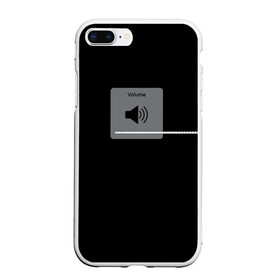 Чехол для iPhone 7Plus/8 Plus матовый с принтом VOLUME в Новосибирске, Силикон | Область печати: задняя сторона чехла, без боковых панелей | iphone | music | song | айфон | буст | волуме | звук | музыка | мьюзик | на всю | настроение | прибавить | трек | тренд