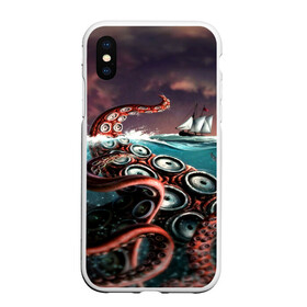 Чехол для iPhone XS Max матовый с принтом Lovecraft в Новосибирске, Силикон | Область печати: задняя сторона чехла, без боковых панелей | lovecraft | говард филлипс лавкрафт | ктулху | лавкрафт | филлипс лавкрафт