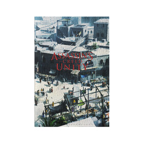 Обложка для паспорта матовая кожа с принтом Assassin’s Creed Unity в Новосибирске, натуральная матовая кожа | размер 19,3 х 13,7 см; прозрачные пластиковые крепления | black flag | brotherhood | chronicles | creed | game | origins | revelations | rogue | syndicate | unity | valhalla | альтаир | ассасин | игры | кинжал | пираты