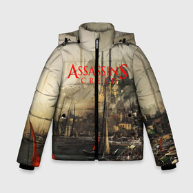 Зимняя куртка для мальчиков 3D с принтом Assassin’s Creed в Новосибирске, ткань верха — 100% полиэстер; подклад — 100% полиэстер, утеплитель — 100% полиэстер | длина ниже бедра, удлиненная спинка, воротник стойка и отстегивающийся капюшон. Есть боковые карманы с листочкой на кнопках, утяжки по низу изделия и внутренний карман на молнии. 

Предусмотрены светоотражающий принт на спинке, радужный светоотражающий элемент на пуллере молнии и на резинке для утяжки | black flag | brotherhood | chronicles | creed | game | origins | revelations | rogue | syndicate | unity | valhalla | альтаир | ассасин | игры | кинжал | пираты