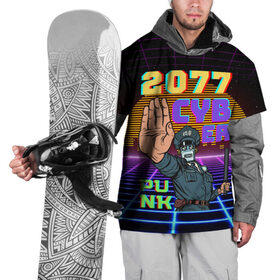 Накидка на куртку 3D с принтом Retro Cyberpunk в Новосибирске, 100% полиэстер |  | 2077 | 3d | cyber punk | cyberpunk | retro | кибер панк | киберпанк | полная запечатка | ретро | робот