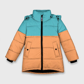 Зимняя куртка для девочек 3D с принтом Yuru Camp Rin Shima Style в Новосибирске, ткань верха — 100% полиэстер; подклад — 100% полиэстер, утеплитель — 100% полиэстер. | длина ниже бедра, удлиненная спинка, воротник стойка и отстегивающийся капюшон. Есть боковые карманы с листочкой на кнопках, утяжки по низу изделия и внутренний карман на молнии. 

Предусмотрены светоотражающий принт на спинке, радужный светоотражающий элемент на пуллере молнии и на резинке для утяжки. | Тематика изображения на принте: rin shima | yuru camp | лагерь на свежем воздухе | рин сима
