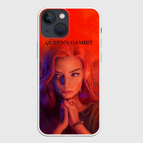 Чехол для iPhone 13 mini с принтом Queens Gambit Ход Королевы в Новосибирске,  |  | the queens gambit | бэт хармон | королева | милая девушка | рыжая | рыжая девушка | сериал | сериал про шахматы | ход королевы | шахматы | элизабет хармон