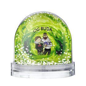 Снежный шар с принтом Репер - OG Buda в Новосибирске, Пластик | Изображение внутри шара печатается на глянцевой фотобумаге с двух сторон | lil melon | og buda | seemee. | оджи буда | репер | рэп исполнитель | федук