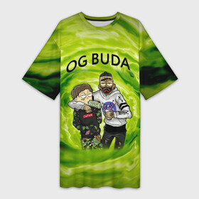 Платье-футболка 3D с принтом Репер   OG Buda в Новосибирске,  |  | lil melon | og buda | seemee. | оджи буда | репер | рэп исполнитель | федук