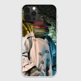 Чехол для iPhone 12 Pro с принтом Raph в Новосибирске, силикон | область печати: задняя сторона чехла, без боковых панелей | 1990 | tnmt | turtles | ниндзя | ретро | фильм | черепашки