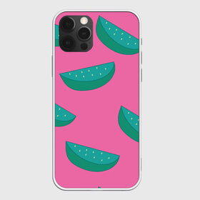 Чехол для iPhone 12 Pro Max с принтом Арбузы на розовом в Новосибирске, Силикон |  | Тематика изображения на принте: арбуз | зеленый | летний | паттерн | подарок | простой | розовыйй | тропический | узор | фрукт