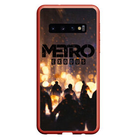 Чехол для Samsung Galaxy S10 с принтом Metro Exodus в Новосибирске, Силикон | Область печати: задняя сторона чехла, без боковых панелей | Тематика изображения на принте: 2033 | exodus | metro | metro 2033 | metro exodus | stalker | апокалипсис | диггер | дигеры | метро | разрушка | эпидемия