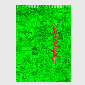 Скетчбук с принтом Cyberpunk 2077(комиксы) в Новосибирске, 100% бумага
 | 48 листов, плотность листов — 100 г/м2, плотность картонной обложки — 250 г/м2. Листы скреплены сверху удобной пружинной спиралью | cd project red | cyberpunk 2077 | keanu reeves | samurai | игра | киану ривз | киберпанк 2077 | комиксы | самураи