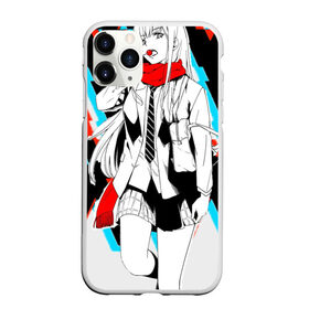 Чехол для iPhone 11 Pro матовый с принтом Darling in the Franxx в Новосибирске, Силикон |  | 002 | 02 | darling in the franxx | zero two | zero two and hiro | любимый во франксе | милый во франксе | ноль два | франкс | хиро