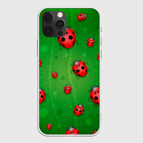Чехол для iPhone 12 Pro Max с принтом БОЖЬИ КОРОВКИ в Новосибирске, Силикон |  | Тематика изображения на принте: tegunvteg | божьи | букашки | деревья | зеленый | коровки | лес | листья | насекомые | природа | пятна | тараканы
