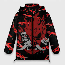 Женская зимняя куртка 3D с принтом Cyberpunk2077 red samurai в Новосибирске, верх — 100% полиэстер; подкладка — 100% полиэстер; утеплитель — 100% полиэстер | длина ниже бедра, силуэт Оверсайз. Есть воротник-стойка, отстегивающийся капюшон и ветрозащитная планка. 

Боковые карманы с листочкой на кнопках и внутренний карман на молнии | 2077 | cyber punk 2077 | cyberpunk | cyberpunk2077art | red | samurai | киберпанк | красный 2077
