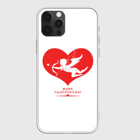 Чехол для iPhone 12 Pro Max с принтом Happy Valentines Day в Новосибирске, Силикон |  | 14 февраля | love | valentines day | амур | валентинка | вторая половинка | день всех влюбленных | купидон | любовь | отношения | подарок любви | поцелуй | праздник любви | романтика | свидание | сердечки