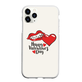 Чехол для iPhone 11 Pro матовый с принтом Happy Valentines Day в Новосибирске, Силикон |  | Тематика изображения на принте: 14 февраля | love | valentines day | амур | валентинка | вторая половинка | день всех влюбленных | купидон | любовь | отношения | подарок любви | поцелуй | праздник любви | романтика | свидание | сердечки