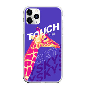 Чехол для iPhone 11 Pro Max матовый с принтом Жираф. Прикоснись к небу в Новосибирске, Силикон |  | Тематика изображения на принте: animal | giraffe | sky | африка | животное | животные | жираф | небо
