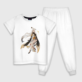 Детская пижама хлопок с принтом Нин Гуан в Новосибирске, 100% хлопок |  брюки и футболка прямого кроя, без карманов, на брюках мягкая резинка на поясе и по низу штанин
 | арт | ли юэ | ли юэ цисин | нин гуан | рисунок | цисин