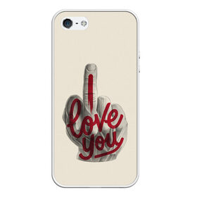 Чехол для iPhone 5/5S матовый с принтом I love you в Новосибирске, Силикон | Область печати: задняя сторона чехла, без боковых панелей | heart | heart breaker | love | боль | бывшая | бывшие | бывший | любовь | надпись | нет девушки | нет парня | нет проблем | про бывших | разбитое сердце | сердечки | сердца
