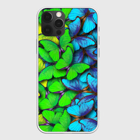 Чехол для iPhone 12 Pro Max с принтом Радужные бабочки в Новосибирске, Силикон |  | Тематика изображения на принте: абстракция | бабочки | градиент | неон | природа | радуга | узор | фон | яркий узор