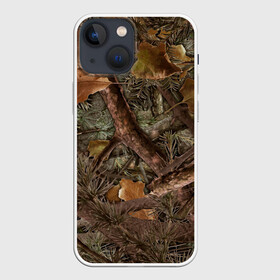 Чехол для iPhone 13 mini с принтом Охотничий камуфляж в Новосибирске,  |  | Тематика изображения на принте: 23 февраля | армия | военная | зелень | камуфляж | листья | маскировка | осень | охота | паттерн | рыбалка | солдат | текстуры