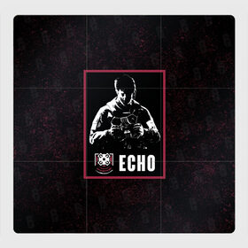 Магнитный плакат 3Х3 с принтом Echo в Новосибирске, Полимерный материал с магнитным слоем | 9 деталей размером 9*9 см | echo | r6s | rainbow six siege | оперативник | персонаж | эхо