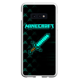 Чехол для Samsung S10E с принтом Minecraft в Новосибирске, Силикон | Область печати: задняя сторона чехла, без боковых панелей | minecraft | алекс | белый | блоки | ведьма | взрывчатка | визера | волк | гаст | добывать | дракон | зеленый куб | зомби | игра | крафт | крипер | кубики | лошадка | майн | майнкрафт | манкрафт | овечка | оцелот